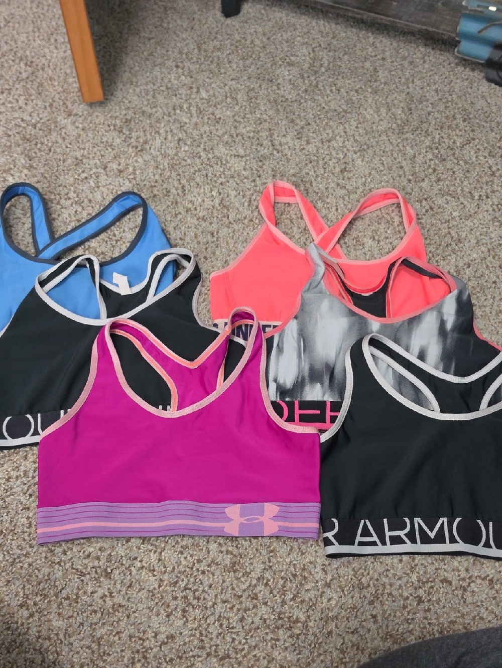 Six Under Armour Women's Sports Bras
